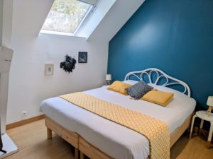 chambre plume de paon
